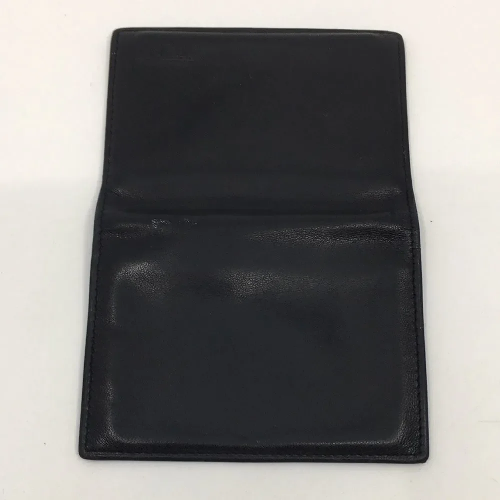 TUMI - Slim Card Case - Black Leather